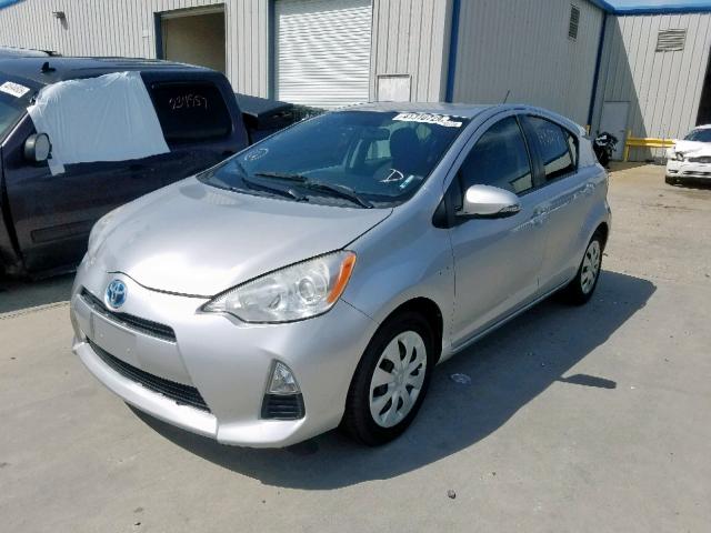 JTDKDTB3XE1561166 - 2014 TOYOTA PRIUS C SILVER photo 2