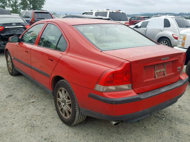 YV1RS58D612049208 - 2001 VOLVO S60 2.4T RED photo 3