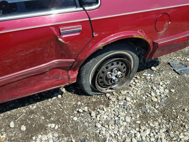 1G3AG55M5R6303701 - 1994 OLDSMOBILE CUTLASS CI BURGUNDY photo 10