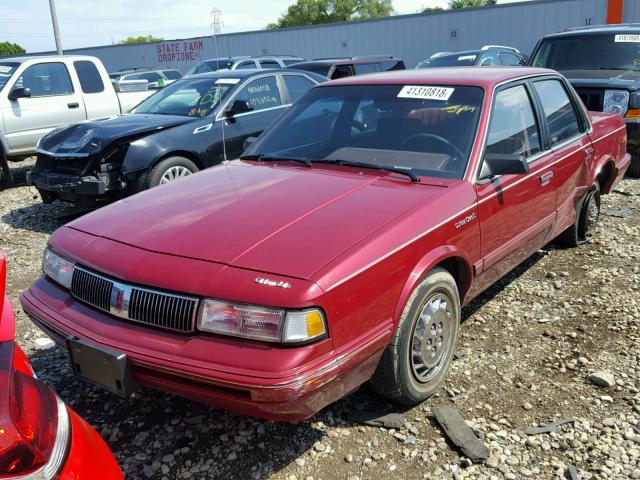 1G3AG55M5R6303701 - 1994 OLDSMOBILE CUTLASS CI BURGUNDY photo 2