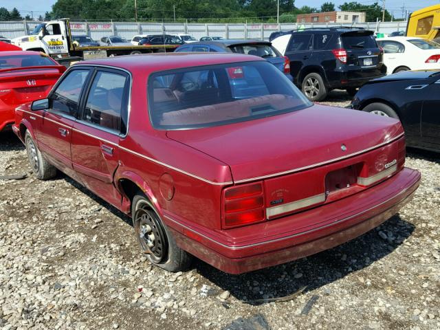1G3AG55M5R6303701 - 1994 OLDSMOBILE CUTLASS CI BURGUNDY photo 3
