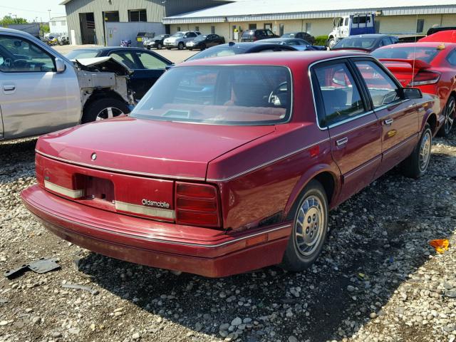 1G3AG55M5R6303701 - 1994 OLDSMOBILE CUTLASS CI BURGUNDY photo 4