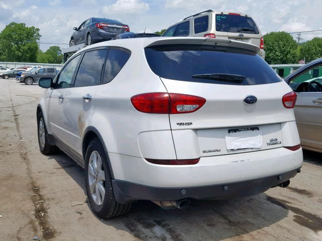 4S4WX86D974407053 - 2007 SUBARU B9 TRIBECA WHITE photo 3