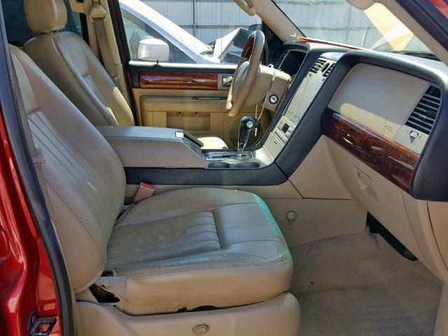 5LMFU27575LJ08318 - 2005 LINCOLN NAVIGATOR BURGUNDY photo 5