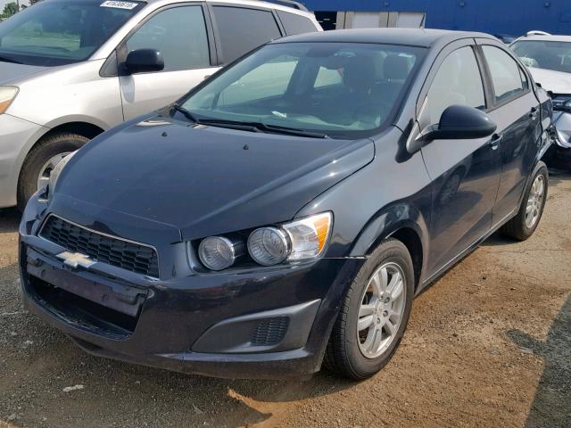 1G1JB5SH0C4130218 - 2012 CHEVROLET SONIC LS BLACK photo 2