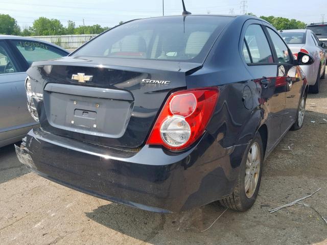 1G1JB5SH0C4130218 - 2012 CHEVROLET SONIC LS BLACK photo 4