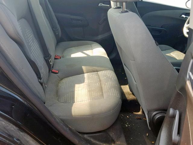 1G1JB5SH0C4130218 - 2012 CHEVROLET SONIC LS BLACK photo 6