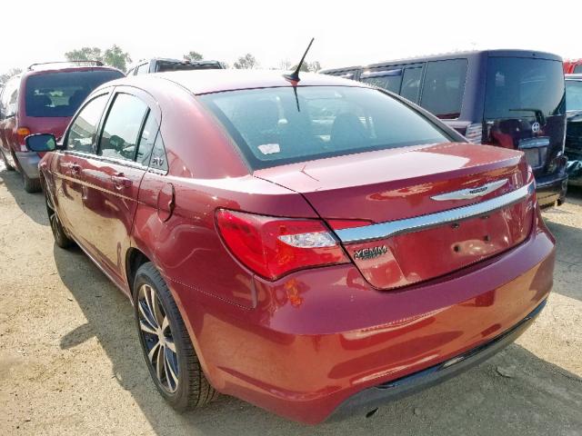 1C3CCBBG4CN257667 - 2012 CHRYSLER 200 TOURIN RED photo 3