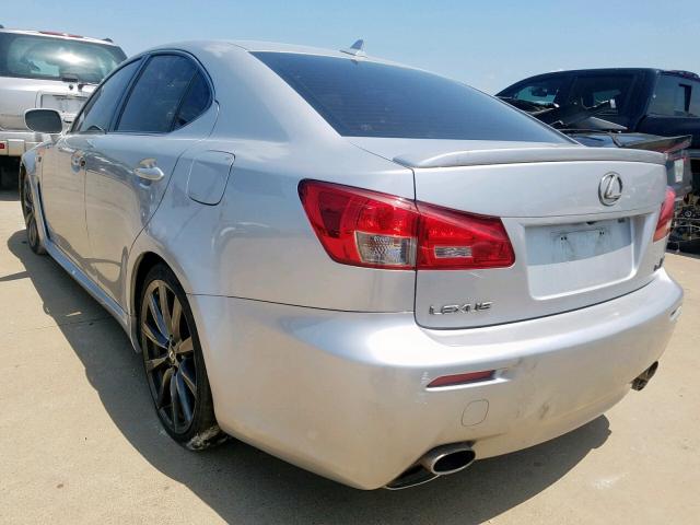 JTHBP262285001964 - 2008 LEXUS IS-F GRAY photo 3