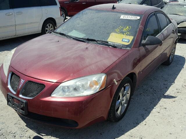 1G2ZG57B384277743 - 2008 PONTIAC G6 BASE RED photo 2