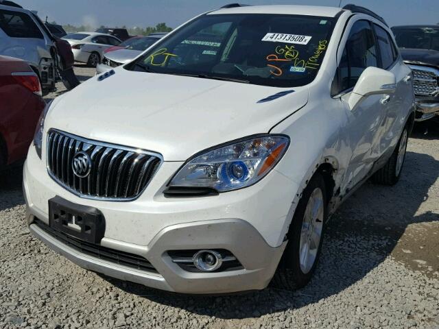 KL4CJBSB7FB256454 - 2015 BUICK ENCORE CON WHITE photo 2