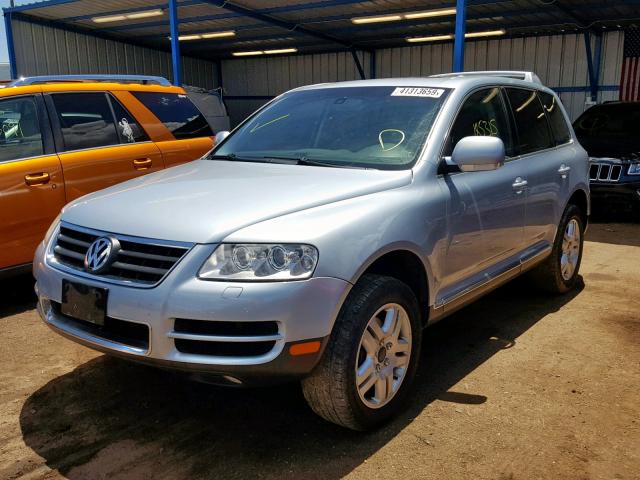 WVGCM67LX4D003700 - 2004 VOLKSWAGEN TOUAREG 4. BLUE photo 2