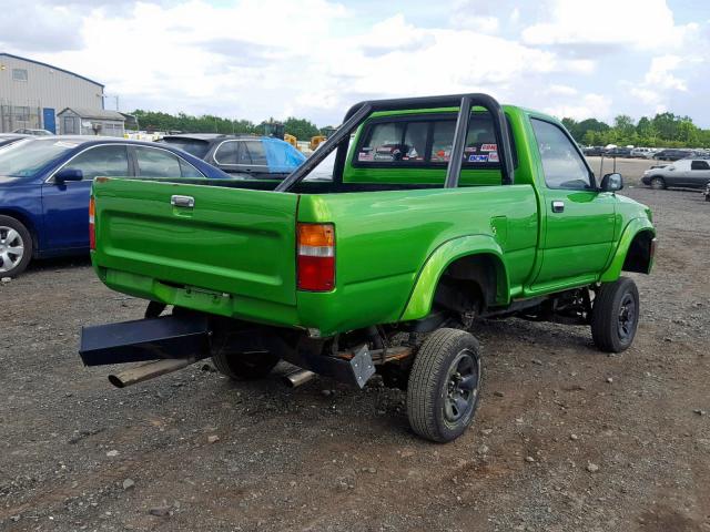 JT4VN01D0K2001861 - 1989 TOYOTA PICKUP 1/2 GREEN photo 4