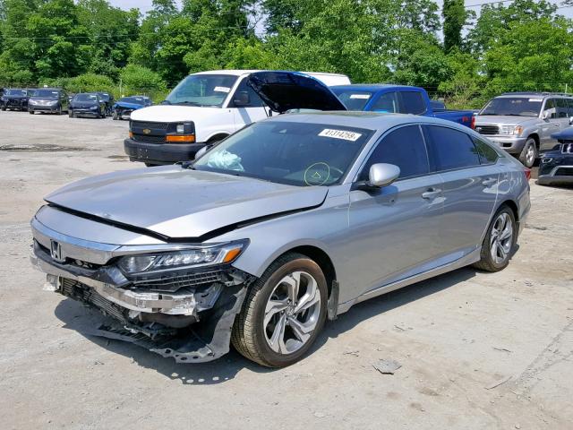 1HGCV1F68JA075915 - 2018 HONDA ACCORD EXL SILVER photo 2