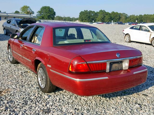 2MEFM74W2YX714908 - 2000 MERCURY GRAND MARQ RED photo 3