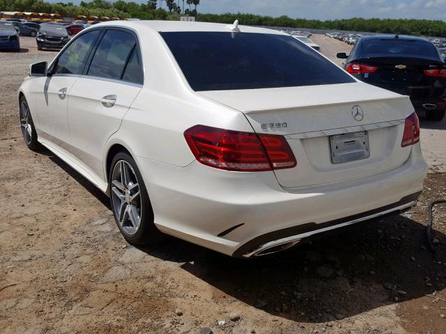 WDDHF5KB0EB011997 - 2014 MERCEDES-BENZ E 350 WHITE photo 3