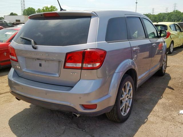 3C4PDDEG0JT376492 - 2018 DODGE JOURNEY GT SILVER photo 4