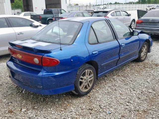 3G1JH52FX4S167615 - 2004 CHEVROLET CAVALIER L BLUE photo 4