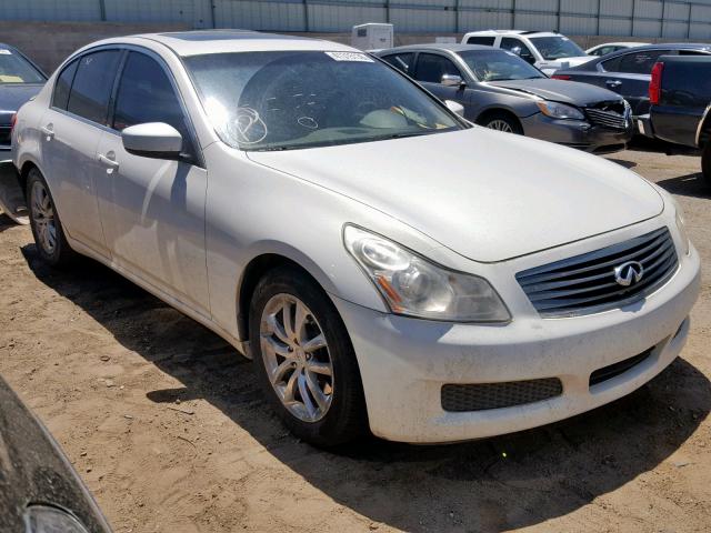 JNKCV61E39M011817 - 2009 INFINITI G37 BASE WHITE photo 1