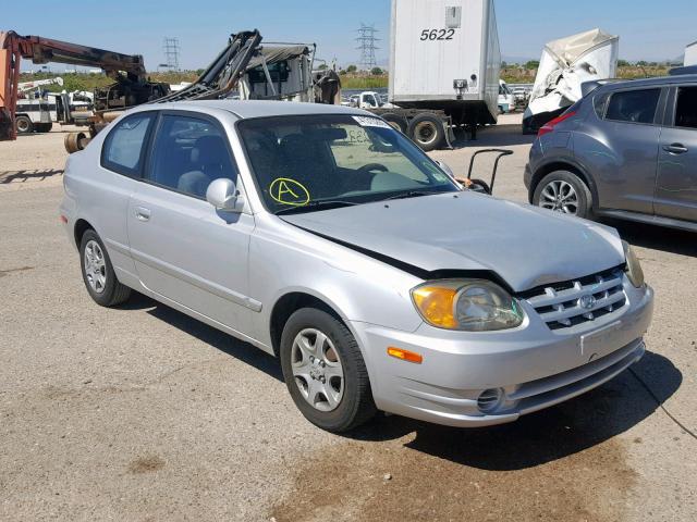 KMHCG35C63U261641 - 2003 HYUNDAI ACCENT GL SILVER photo 1