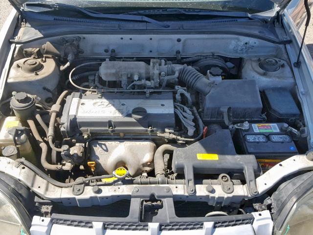 KMHCG35C63U261641 - 2003 HYUNDAI ACCENT GL SILVER photo 7