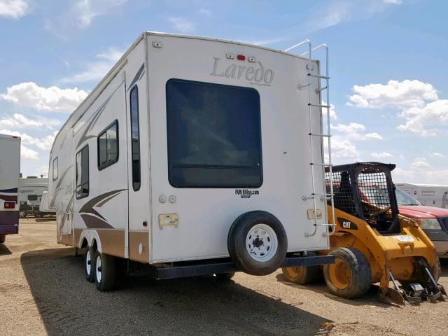 4YDF265208L602406 - 2008 KEYSTONE LAREDO WHITE photo 3