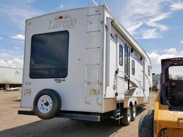 4YDF265208L602406 - 2008 KEYSTONE LAREDO WHITE photo 4