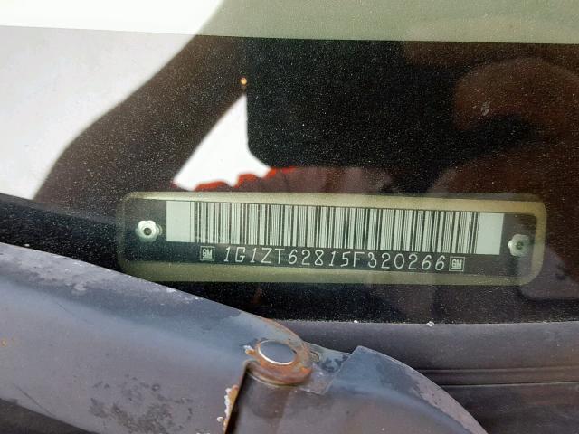 1G1ZT62815F320266 - 2005 CHEVROLET MALIBU MAX 金色 照片 10