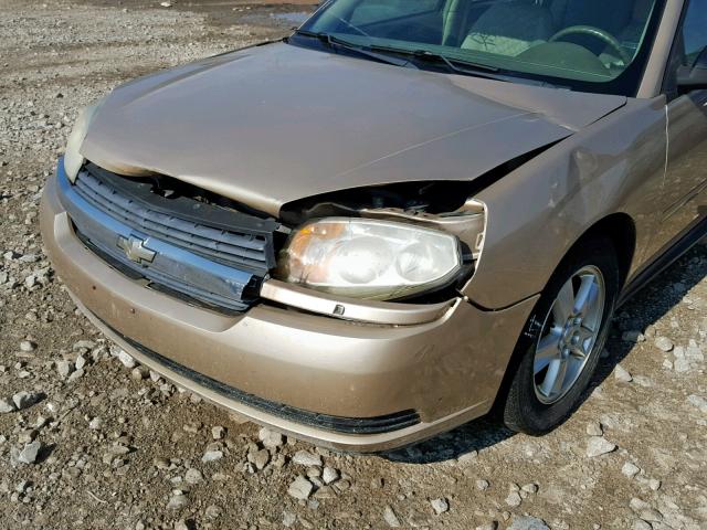 1G1ZT62815F320266 - 2005 CHEVROLET MALIBU MAX 金色 照片 9