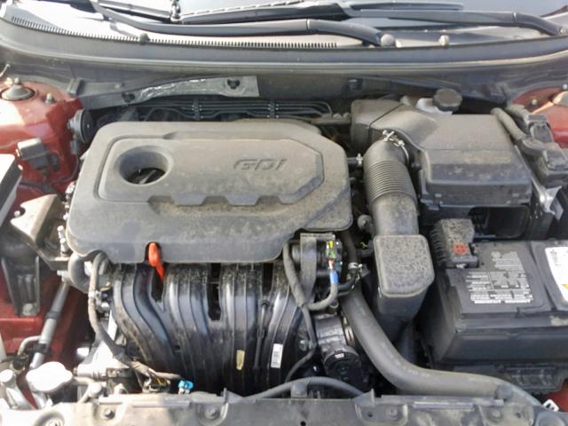 5NPE34AF3HH540111 - 2017 HYUNDAI SONATA SPO RED photo 7