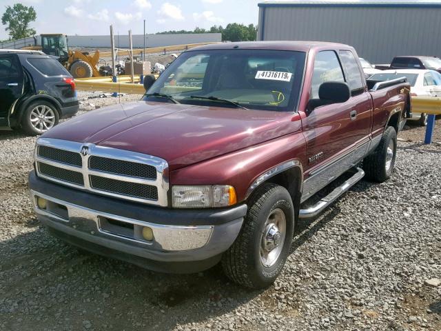 1B7KC2362YJ114860 - 2000 DODGE RAM 2500 RED photo 2