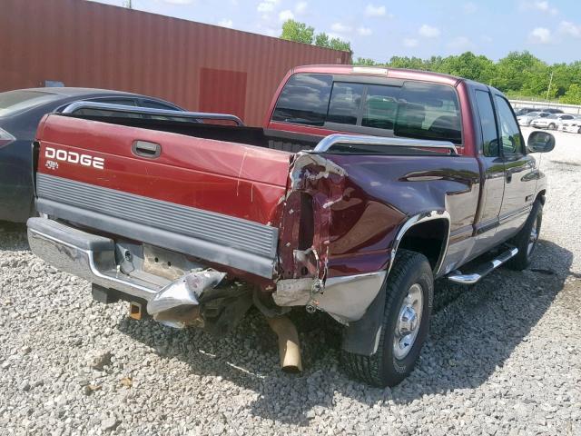 1B7KC2362YJ114860 - 2000 DODGE RAM 2500 RED photo 4