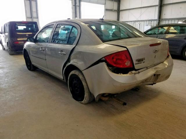 1G1AT58H797183297 - 2009 CHEVROLET COBALT LT SILVER photo 3