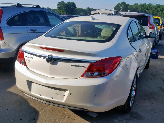 2G4GS5EK3C9159651 - 2012 BUICK REGAL PREM WHITE photo 4