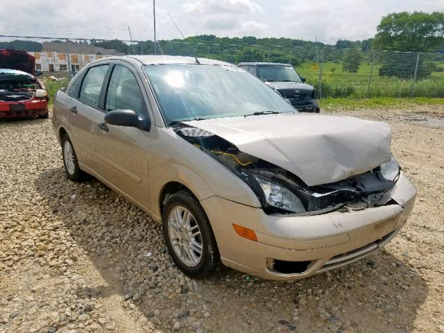 1FAFP34N57W136151 - 2007 FORD FOCUS ZX4 TAN photo 1