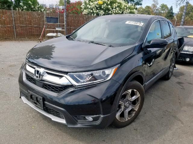 7FARW1H84HE000039 - 2017 HONDA CR-V EXL BLACK photo 2