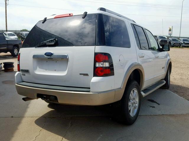 1FMEU74E86ZA27634 - 2006 FORD EXPLORER E WHITE photo 4