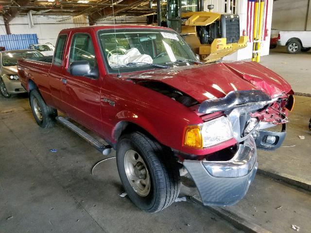 1FTYR15E25PA33714 - 2005 FORD RANGER SUP RED photo 1