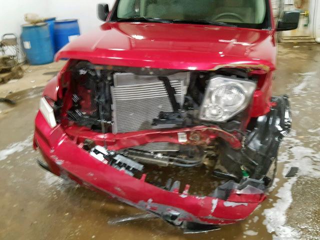 1J8GN28K38W236094 - 2008 JEEP LIBERTY SP RED photo 7