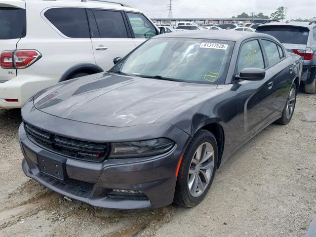 2C3CDXHGXGH281553 - 2016 DODGE CHARGER SX GRAY photo 2