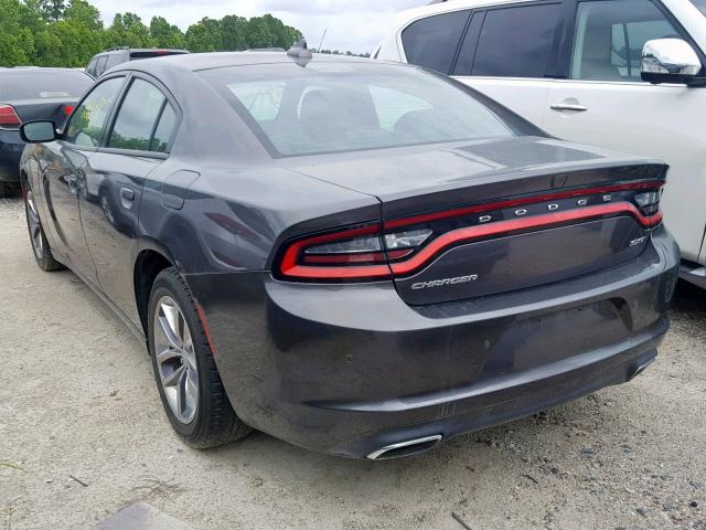 2C3CDXHGXGH281553 - 2016 DODGE CHARGER SX GRAY photo 3