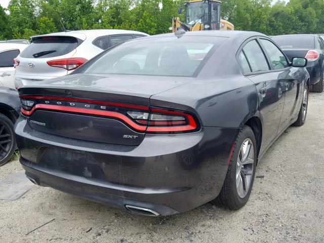 2C3CDXHGXGH281553 - 2016 DODGE CHARGER SX GRAY photo 4