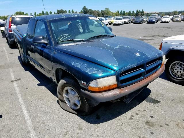 1B7GL23X0VS311479 - 1997 DODGE DAKOTA GREEN photo 1