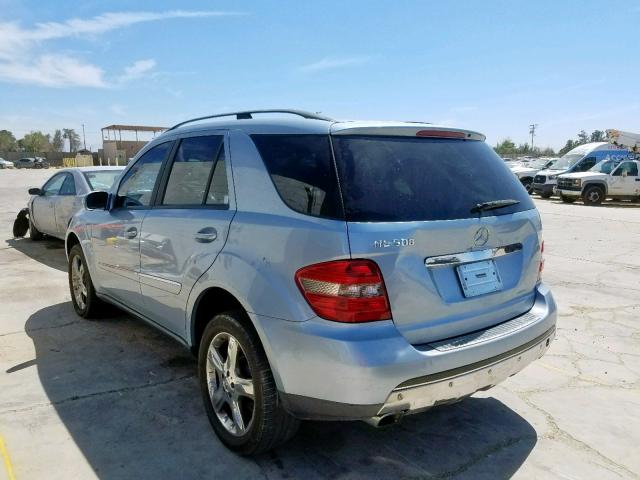 4JGBB75E56A066560 - 2006 MERCEDES-BENZ ML 500 BLUE photo 3