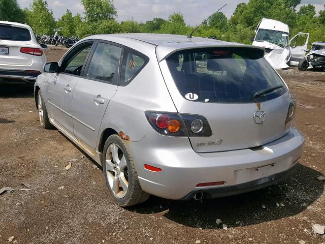 JM1BK143061518593 - 2006 MAZDA 3 HATCHBAC SILVER photo 3