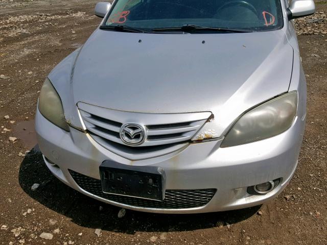 JM1BK143061518593 - 2006 MAZDA 3 HATCHBAC SILVER photo 9