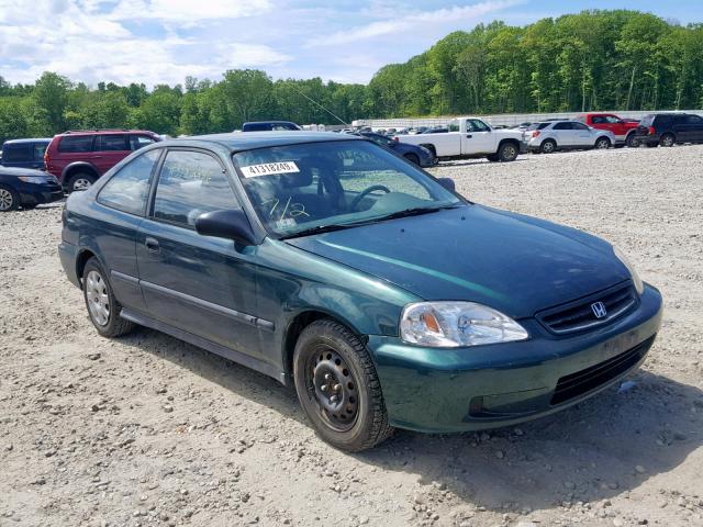 1HGEJ6120YL035865 - 2000 HONDA CIVIC DX GREEN photo 1