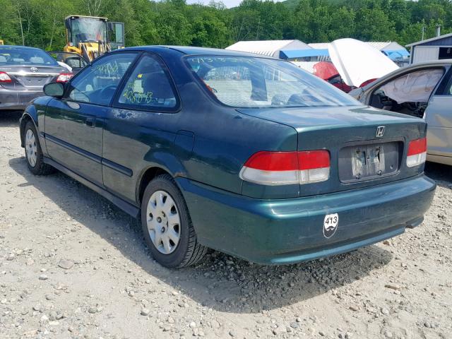 1HGEJ6120YL035865 - 2000 HONDA CIVIC DX GREEN photo 3