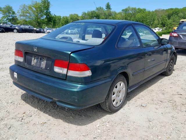 1HGEJ6120YL035865 - 2000 HONDA CIVIC DX GREEN photo 4