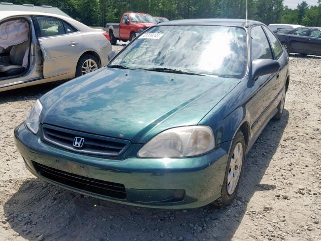 1HGEJ6120YL035865 - 2000 HONDA CIVIC DX GREEN photo 9